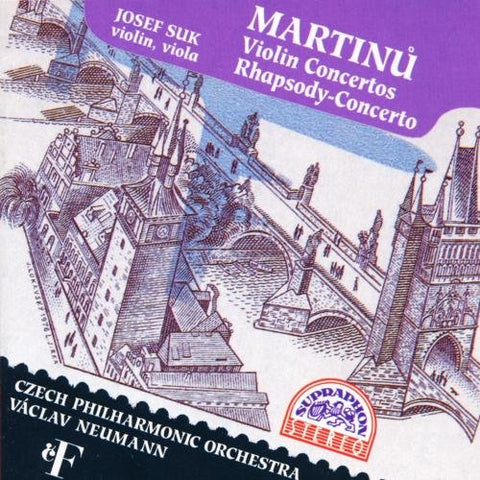 Czech Po And Neumann And Suk - Martinu - Violin Concertos / Rhapsody-Concerto [CD]
