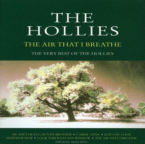 "CD cover with a tree by water, green background, and white text."