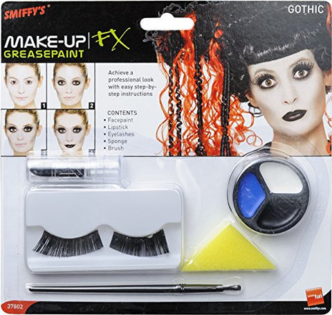 SMIFE Smiffys Gothic Make-Up Set with Facepaint Lipstick