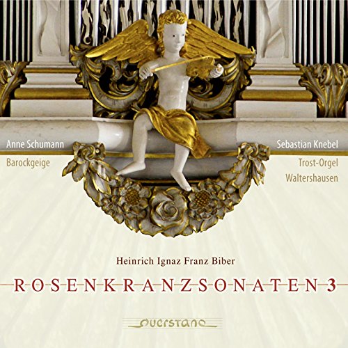 "CD cover featuring a golden cherub playing a violin on an ornate, white and gold background."