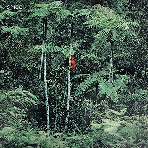 The image depicts a forest scene with a person hanging from a tree. Alt text: Person in red hanging from a tree in a dense forest.