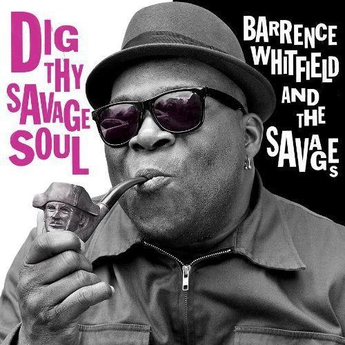 Album cover with man in hat and sunglasses holding a pipe.