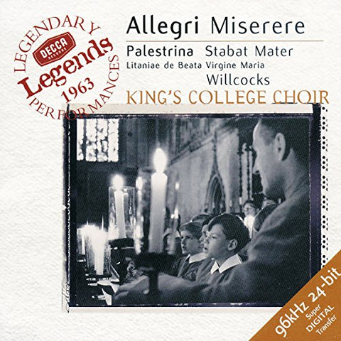 The Choir of King's College, Cambridge David Willcocks - Allegri: Miserere / Palestrina: Stabat Mater [CD]