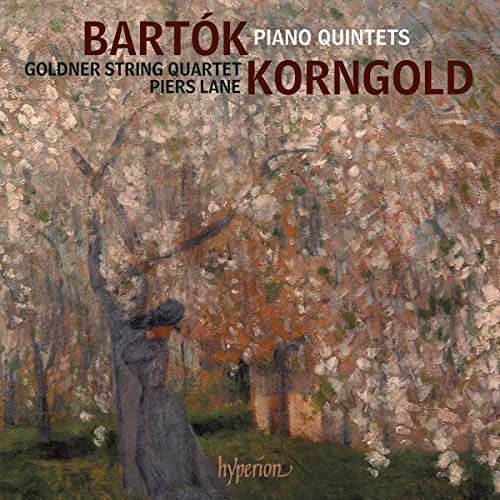 "Album cover featuring a painting of a person in a forest with white flowers."