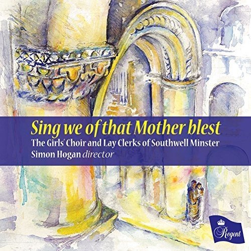 "CD cover with watercolor church illustration, blue banner, and 'Regent' logo."