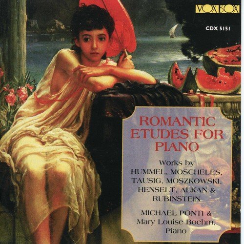 "CD cover featuring a classical painting of a woman with a red parasol."