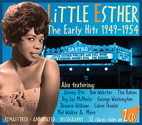 "CD cover featuring a woman and a theater marquee at night."