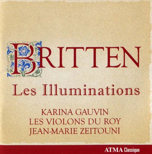 A beige CD cover with red text and a decorative "B" and red banner.