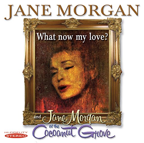 "CD cover art featuring a gold-framed portrait of Jane Morgan with text overlay."