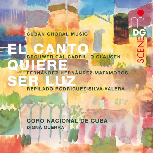 "Album cover with watercolor background, white and black text, and 'DG SCENE' logo."