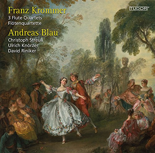 "CD cover featuring a 18th-century style painting of people dancing in a forest."