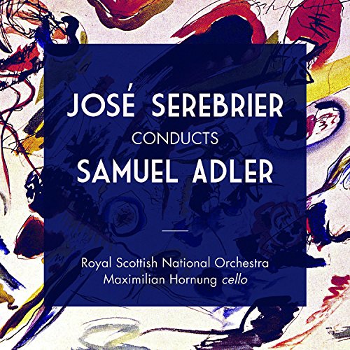 "CD cover with abstract background and white text on blue square."