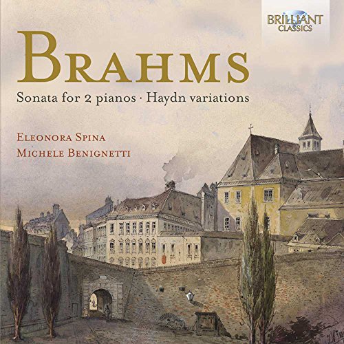 A classical music CD cover featuring a watercolor painting of a European town.