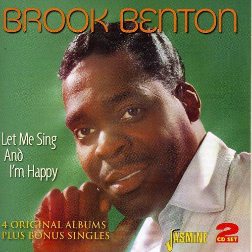 "CD cover featuring Brook Benton, a man in a white shirt against a green background."