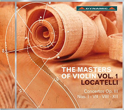 CD cover with rolled paper and white geometric shapes, titled "The Masters of Violin Vol. 1".