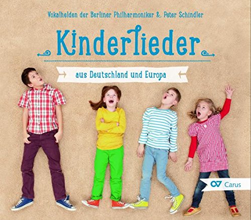 CD cover featuring four laughing children lying on a beige background.