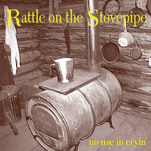 "CD cover featuring a sepia-toned image of an old metal wood-burning stove."