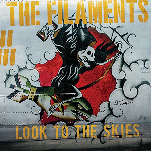"Album cover art featuring a grim reaper illustration with yellow text."