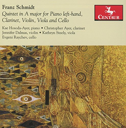 "CD cover with abstract gold artwork and red Centaur Records logo."