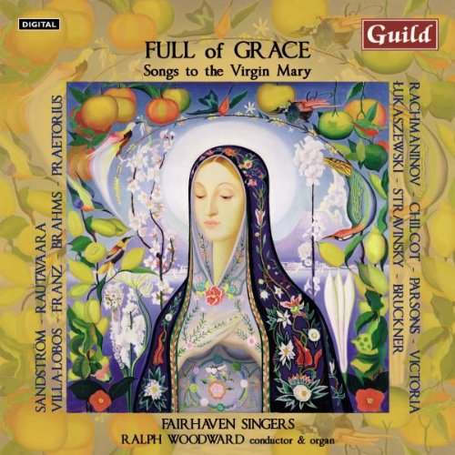 CD cover art featuring Virgin Mary surrounded by flowers and lemons, with text overlay.