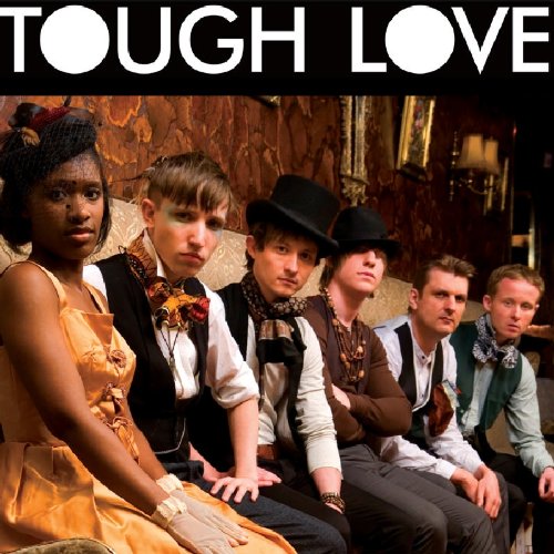 "Album cover featuring a group of five men and one woman in steampunk attire."