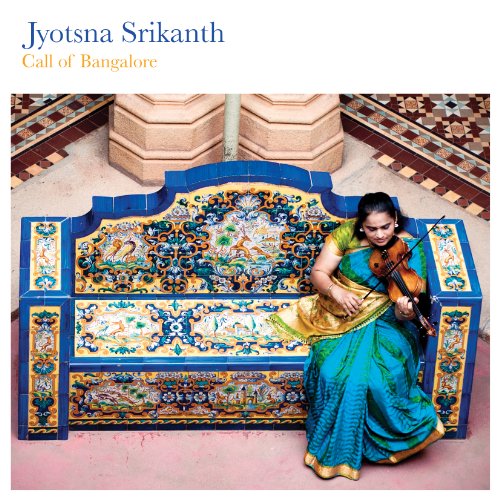 CD album cover with a woman in blue sari playing violin.