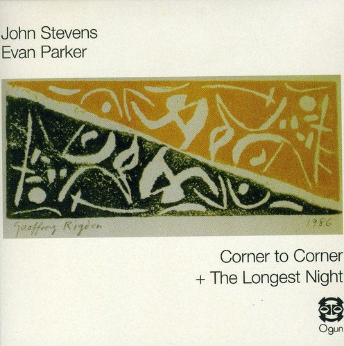Cream-colored CD cover with abstract art and black text, featuring a logo.