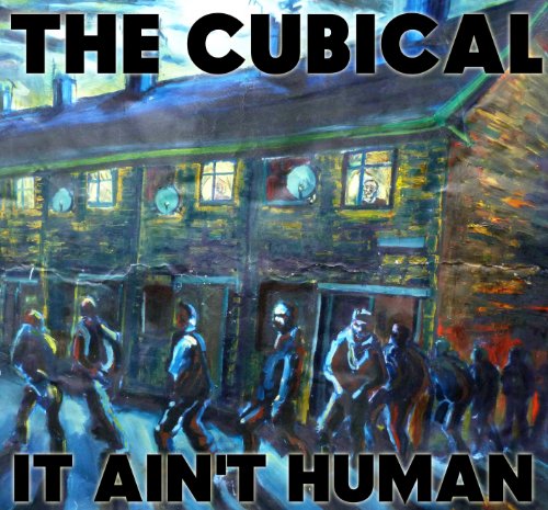 A CD cover featuring a painting of people in a building.