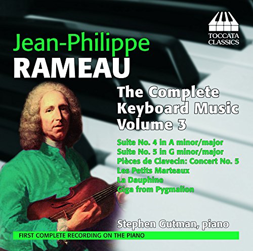 CD cover featuring Jean-Philippe Rameau with a viol and piano keys in the background.