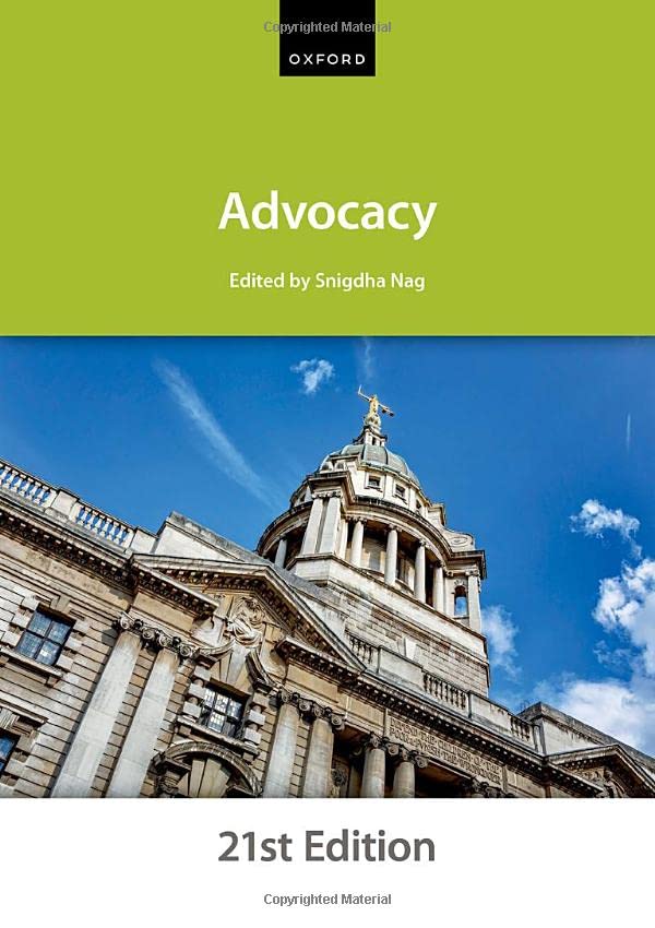 Advocacy (Bar Manuals)