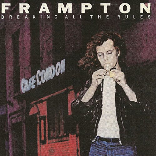 Album cover featuring a man adjusting his guitar strings, with "Cafe Condon" sign visible.