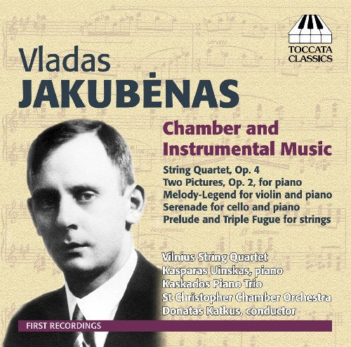CD cover with a black and white portrait and musical composition details.