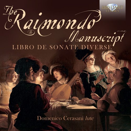 CD cover art: Baroque-era group around a table, playing lutes, with gold script title.
