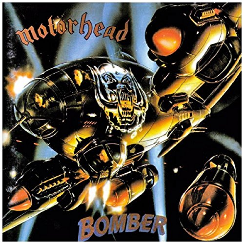 Album cover with a futuristic bomber plane and the band name 'motörhead'.