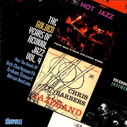 A CD cover with jazz album artwork and musician images on a black background.