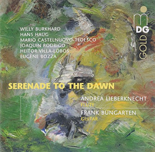 "CD cover with abstract painting and yellow and white text."