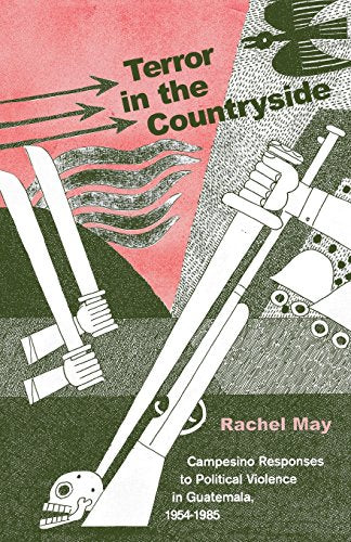 Book cover with title "Terror in the Countryside" and illustrations of knives and guns.