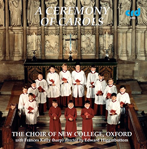 CD cover featuring a choir in white and red robes on church steps.