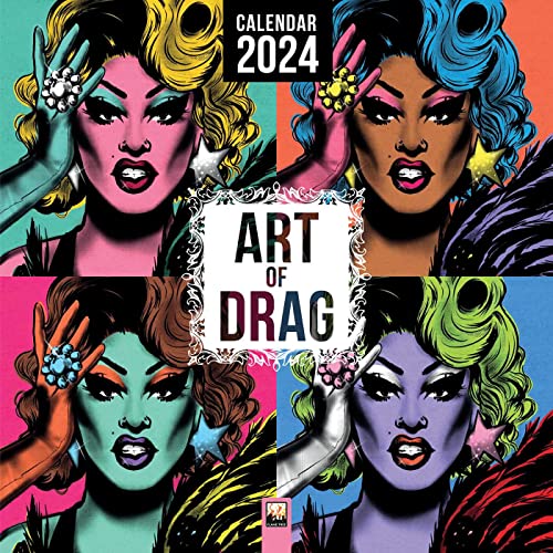 Art of Drag Wall Calendar 2024 (Art Calendar): Original Flame Tree Publishing-Kalender [Kalender]