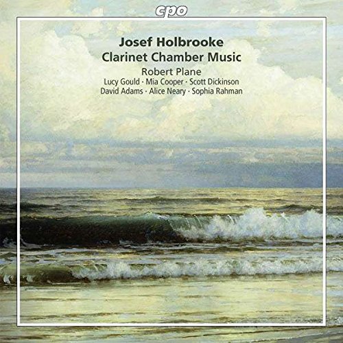 "CD cover with a seascape painting and text in a white square frame."