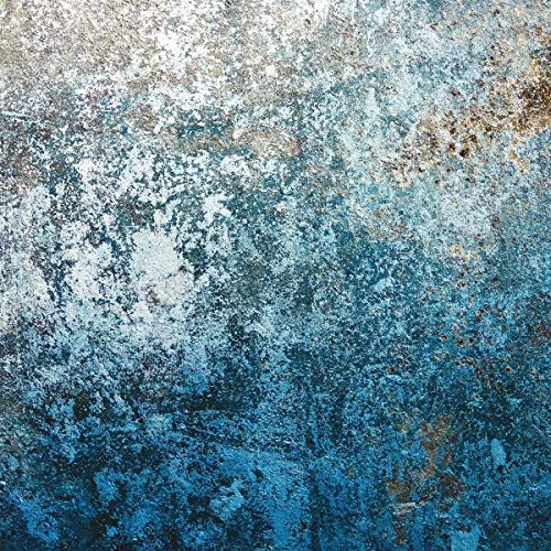 The image depicts a blue and white abstract background. Alt text: Blue and white abstract textured background.