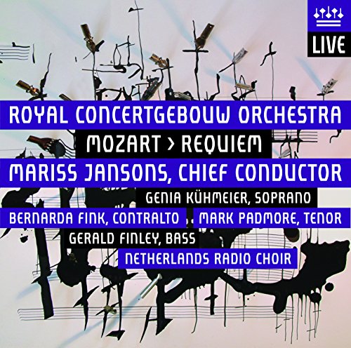 A CD cover with text overlay, featuring abstract black music notes on a pale background.