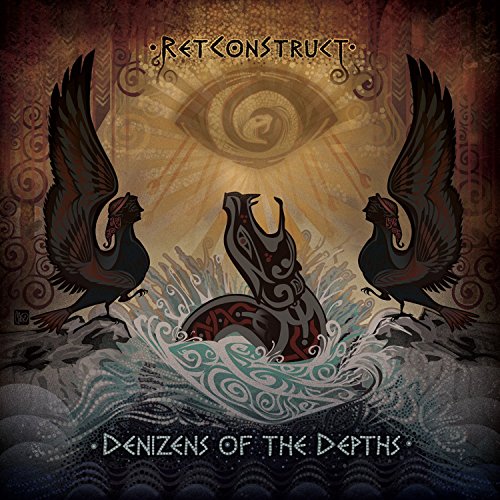 "Album cover art featuring a sea creature surrounded by birds, with ornate designs."