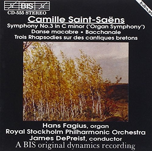 "CD cover with black background, tree image, and white text listing artist and orchestra."