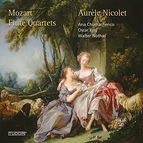 A CD cover featuring a serene pastoral painting of two women in a forest.
