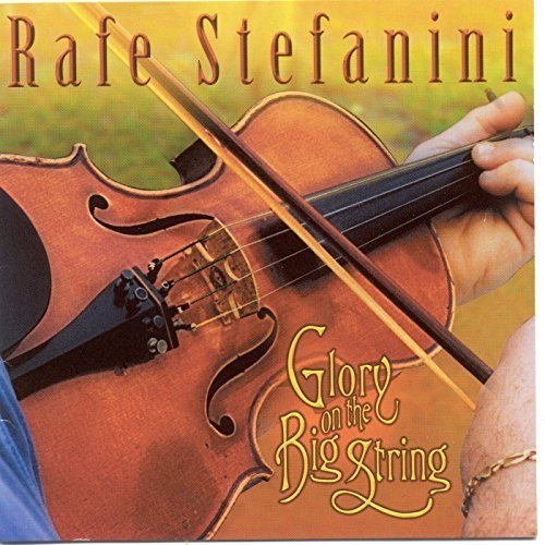 "CD cover with a person playing a violin, titled 'Glory on the Big String'."