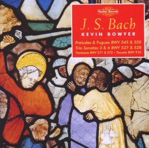 CD cover with stained glass image and red title box.