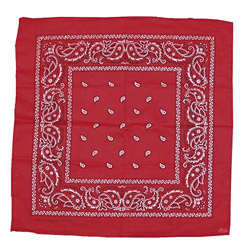 Smiffy's Cowboy Bandanna Western Design - Red