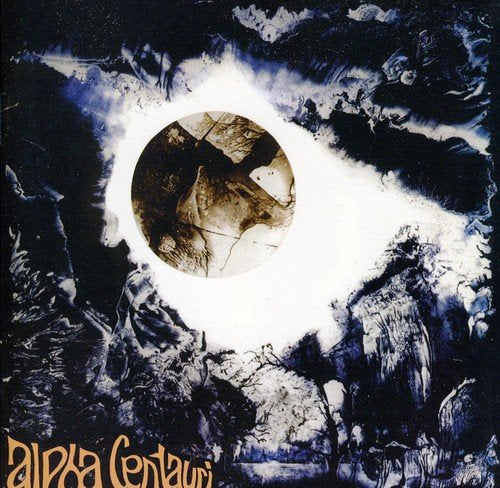 The album cover for "Alpha Centauri" by Tangerine Dream features a planet surrounded by clouds.