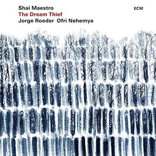 Vinyl album cover featuring a snowy forest scene with black trees and white snow.